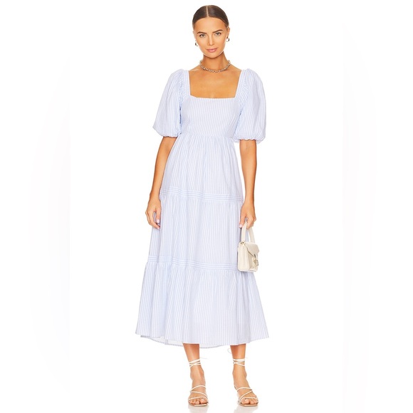 MINKPINK Dresses & Skirts - Revolve Milani Tiered Midi Dress  MINKPINK  size small NWT